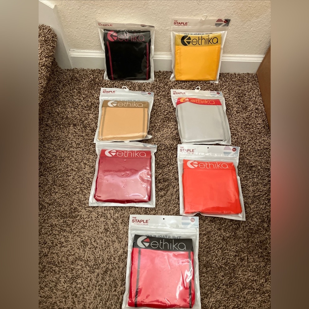 7 Pack Bundle Ethika The Staple Mens Boxer Briefs Underwear Size 3XL Lot